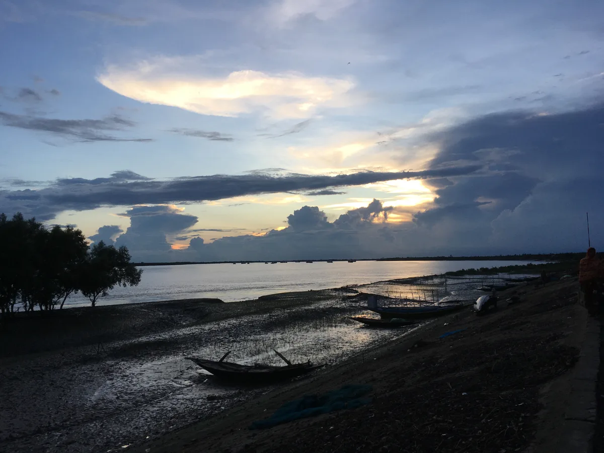 River before dusk